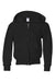 Jerzees 993B/993BR Youth NuBlend Pill Resistant Fleece Full Zip Hooded Sweatshirt Hoodie w/ Pockets Black Flat Front