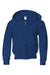 Jerzees 993B/993BR Youth NuBlend Pill Resistant Fleece Full Zip Hooded Sweatshirt Hoodie w/ Pockets Royal Blue Flat Front