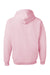 Jerzees 996M/996/996MR Mens NuBlend Pill Resistant Fleece Hooded Sweatshirt Hoodie w/ Pouch Pocket Classic Pink Flat Back