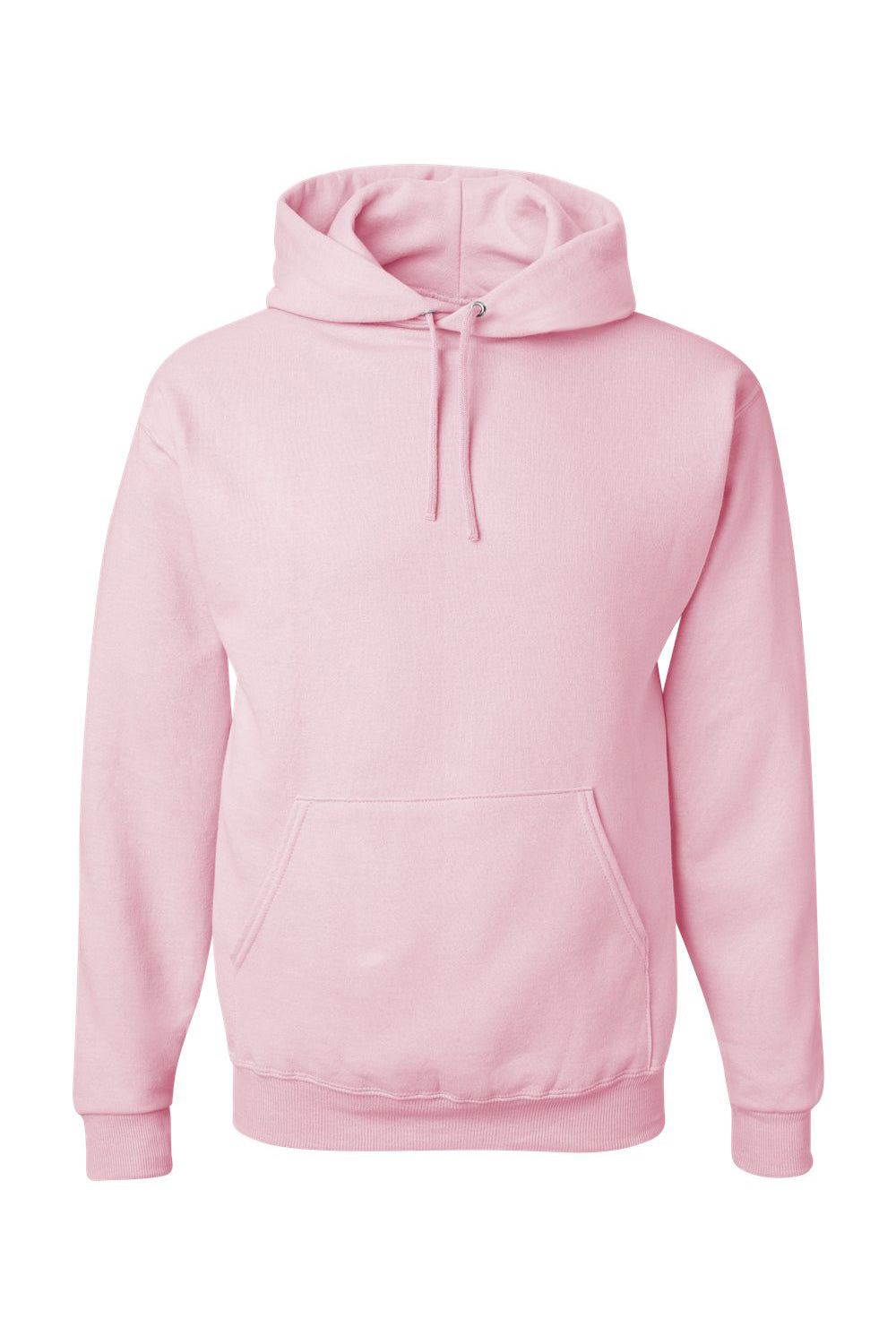 Jerzees 996M/996/996MR Mens NuBlend Pill Resistant Fleece Hooded Sweatshirt Hoodie w/ Pouch Pocket Classic Pink Flat Front