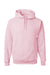 Jerzees 996M/996/996MR Mens NuBlend Pill Resistant Fleece Hooded Sweatshirt Hoodie w/ Pouch Pocket Classic Pink Flat Front