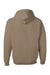 Jerzees 996M/996/996MR Mens NuBlend Pill Resistant Fleece Hooded Sweatshirt Hoodie w/ Pouch Pocket Safari Brown Flat Back