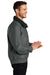 Port Authority JP54/TLJP54 Mens Competitor Wind & Water Resistant Full Zip Jacket Deep Smoke Grey Model Side