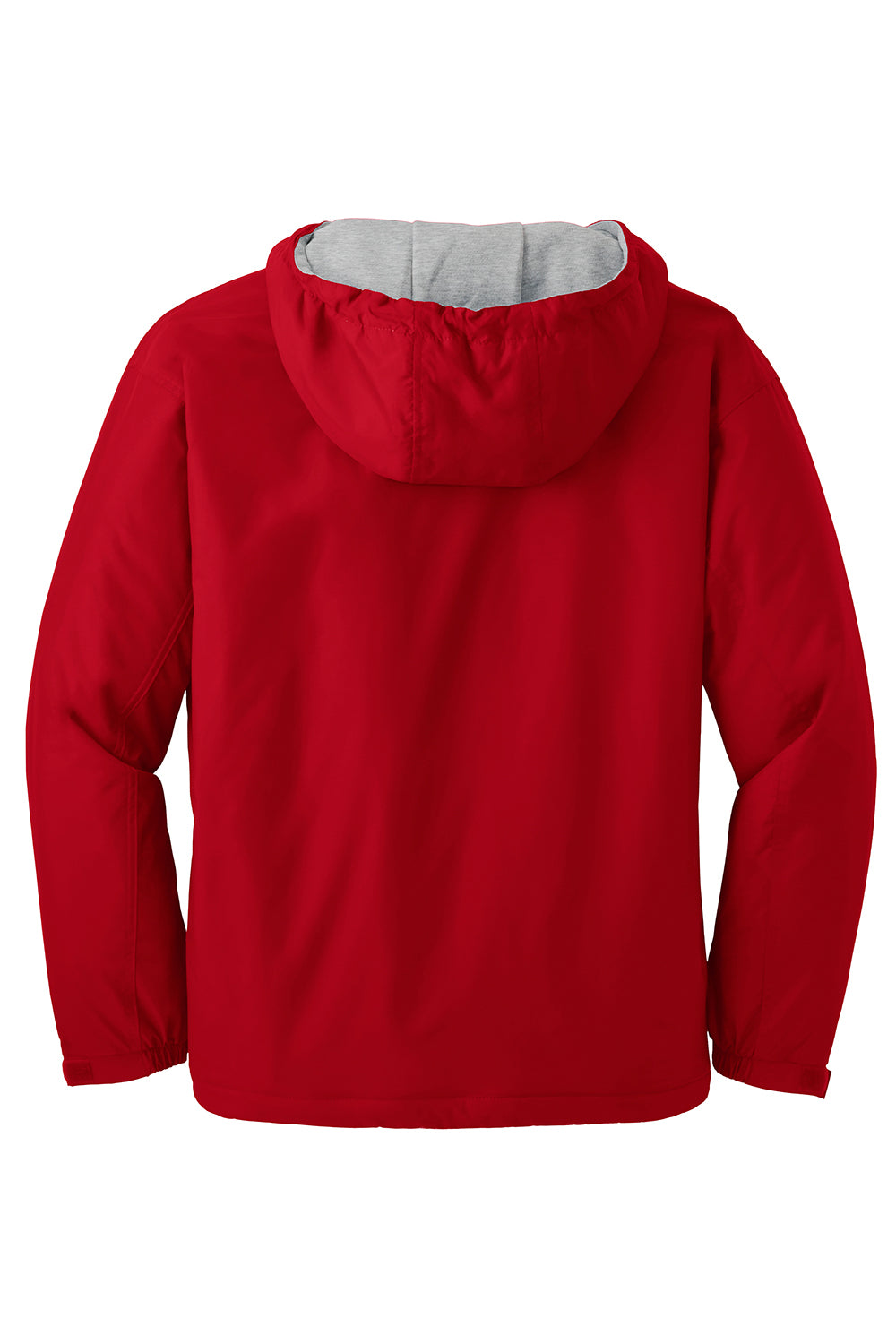 Port Authority JP56 Mens Team Wind & Water Resistant Full Zip Hooded Jacket Red Flat Back