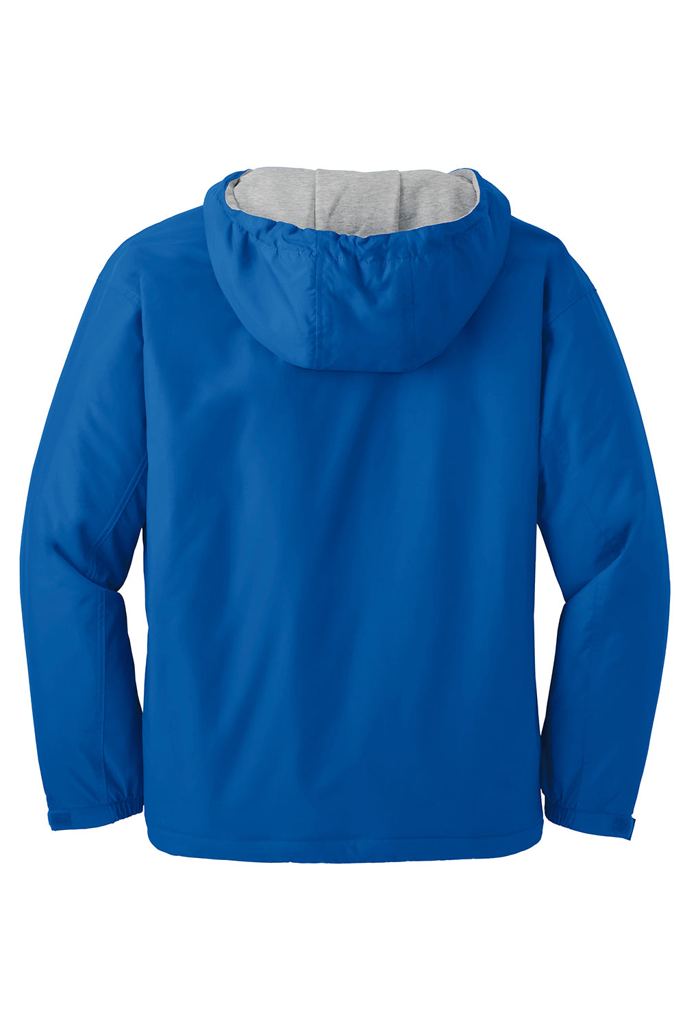 Port Authority JP56 Mens Team Wind & Water Resistant Full Zip Hooded Jacket Royal Blue Flat Back