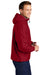 Port Authority JP56 Mens Team Wind & Water Resistant Full Zip Hooded Jacket Red Model Side