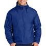 Port Authority Mens Team Wind & Water Resistant Full Zip Hooded Jacket - Royal Blue