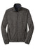 Sport-Tek JST30 Mens Electric Heather Water Resistant Full Zip Jacket Grey Black Electric Flat Front