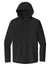 Sport-Tek JST488 Mens Repeat 1/4 Zip Hooded Jacket Black Flat Front