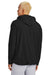 Sport-Tek JST488 Mens Repeat 1/4 Zip Hooded Jacket Black Model Back