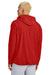 Sport-Tek JST488 Mens Repeat 1/4 Zip Hooded Jacket Deep Red Model Back