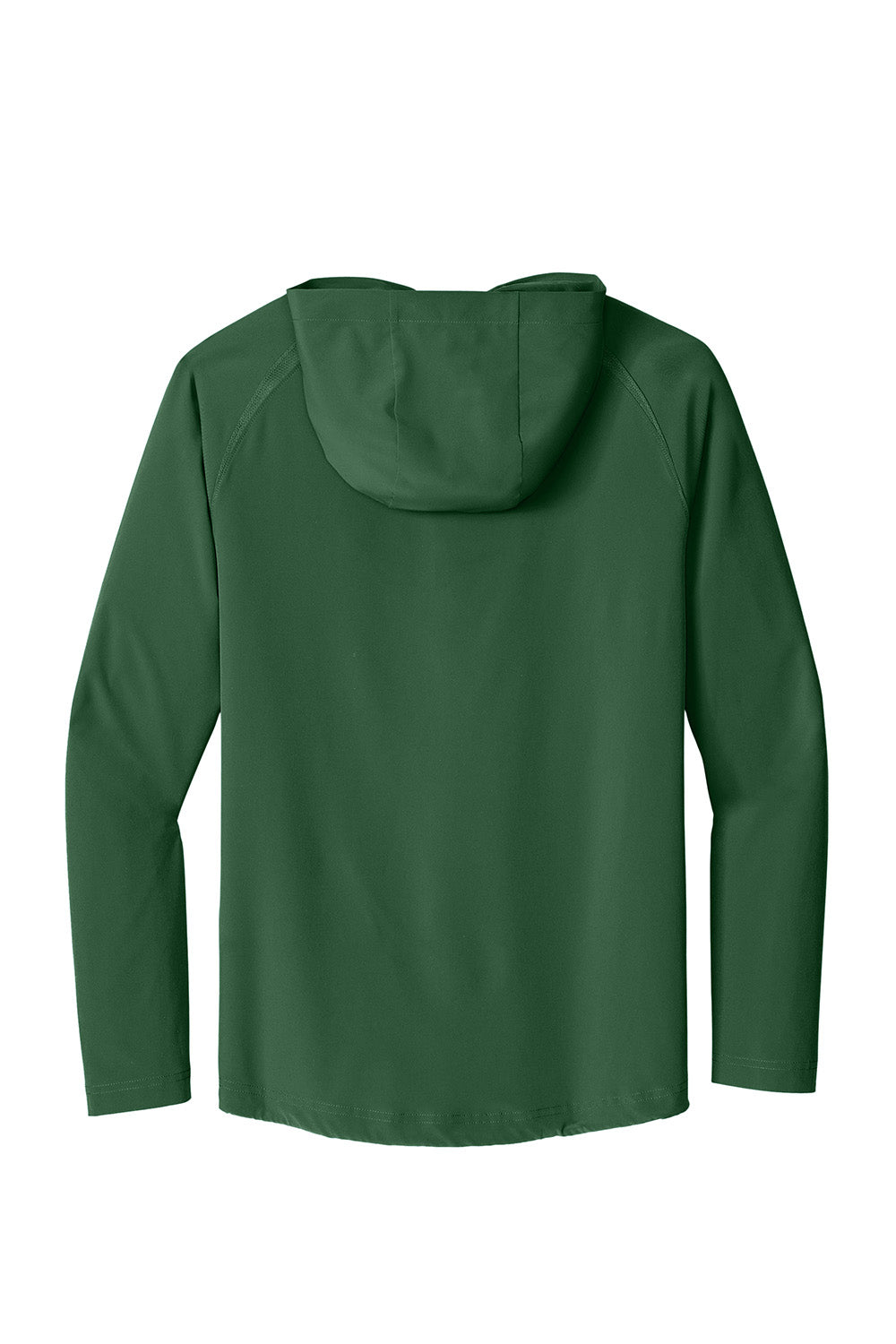 Sport-Tek JST488 Mens Repeat 1/4 Zip Hooded Jacket Forest Green Flat Back