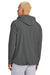 Sport-Tek JST488 Mens Repeat 1/4 Zip Hooded Jacket Iron Grey Model Back