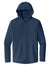 Sport-Tek JST488 Mens Repeat 1/4 Zip Hooded Jacket True Navy Blue Flat Front