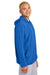 Sport-Tek JST488 Mens Repeat 1/4 Zip Hooded Jacket True Royal Blue Model Side