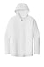 Sport-Tek JST488 Mens Repeat 1/4 Zip Hooded Jacket White Flat Front