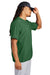 Sport-Tek JST489 Mens Repeat 1/4 Zip Short Sleeve Jacket Forest Green Model Side