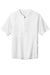 Sport-Tek JST489 Mens Repeat 1/4 Zip Short Sleeve Jacket White Flat Front