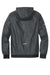 Sport-Tek JST53 Mens Wind & Water Resistant Full Zip Hooded Jacket Graphite Grey/Black Flat Back