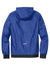 Sport-Tek JST53 Mens Wind & Water Resistant Full Zip Hooded Jacket True Royal Blue/Black Flat Back