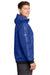 Sport-Tek JST53 Mens Wind & Water Resistant Full Zip Hooded Jacket True Royal Blue/Black Model Side