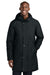 Sport-Tek JST55 Mens Waterproof Insulated Sideline Full Zip Hooded Parka Black Model Front