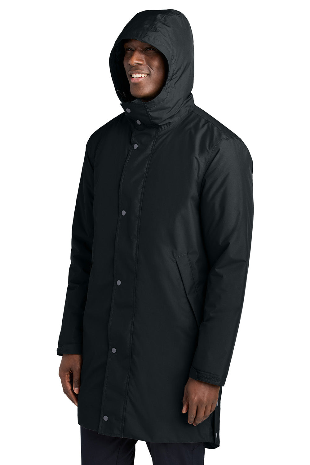 Sport-Tek JST55 Mens Waterproof Insulated Sideline Full Zip Hooded Parka Black Model 3q