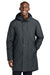 Sport-Tek JST55 Mens Waterproof Insulated Sideline Full Zip Hooded Parka Graphite Grey Model Front