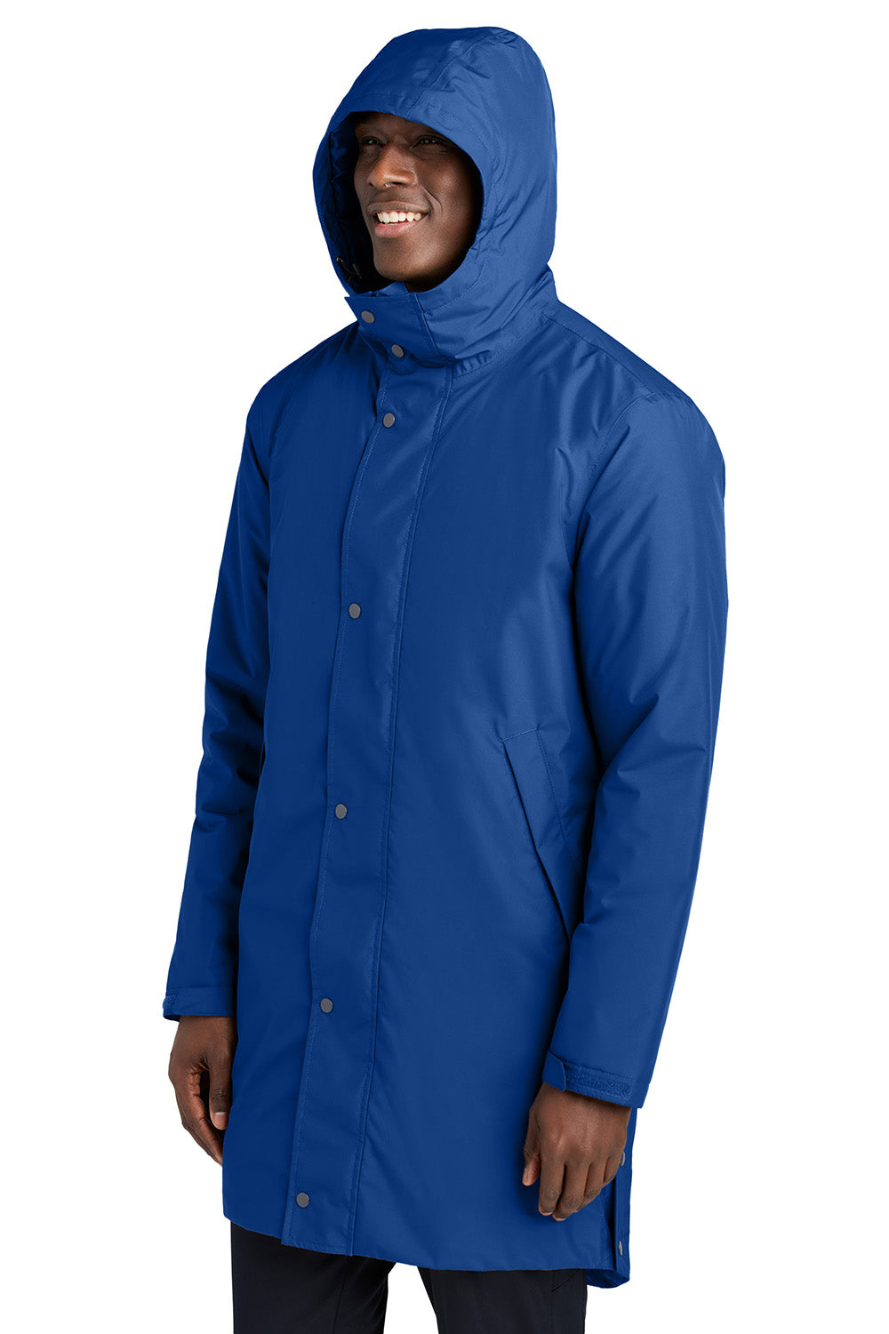 Sport-Tek JST55 Mens Waterproof Insulated Sideline Full Zip Hooded Parka True Royal Blue Model 3q