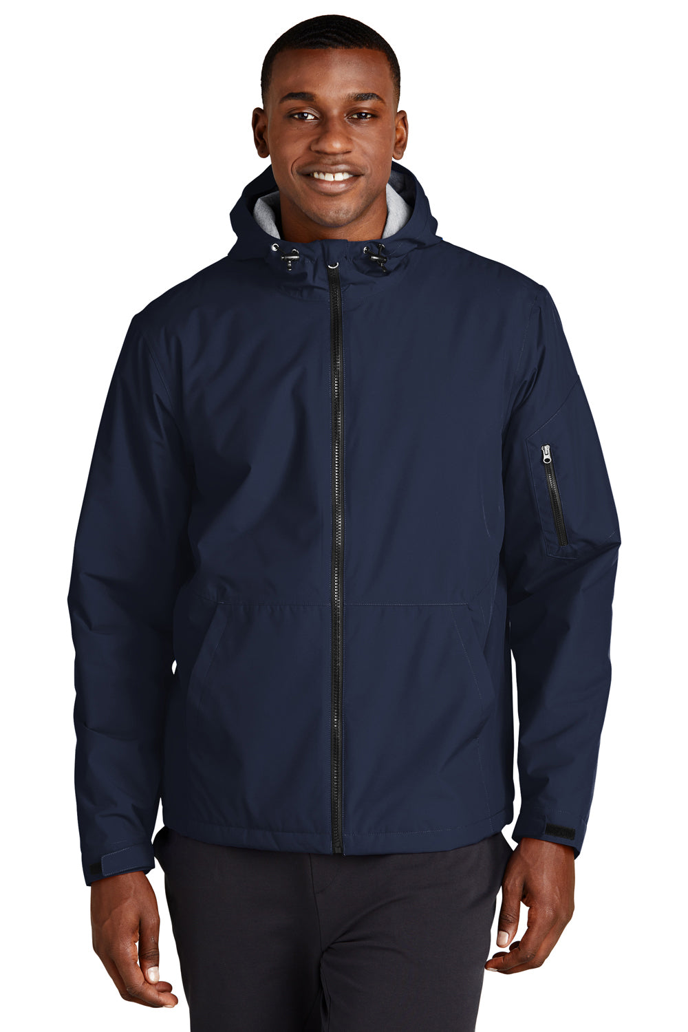 Full zip hooded windbreaker hotsell