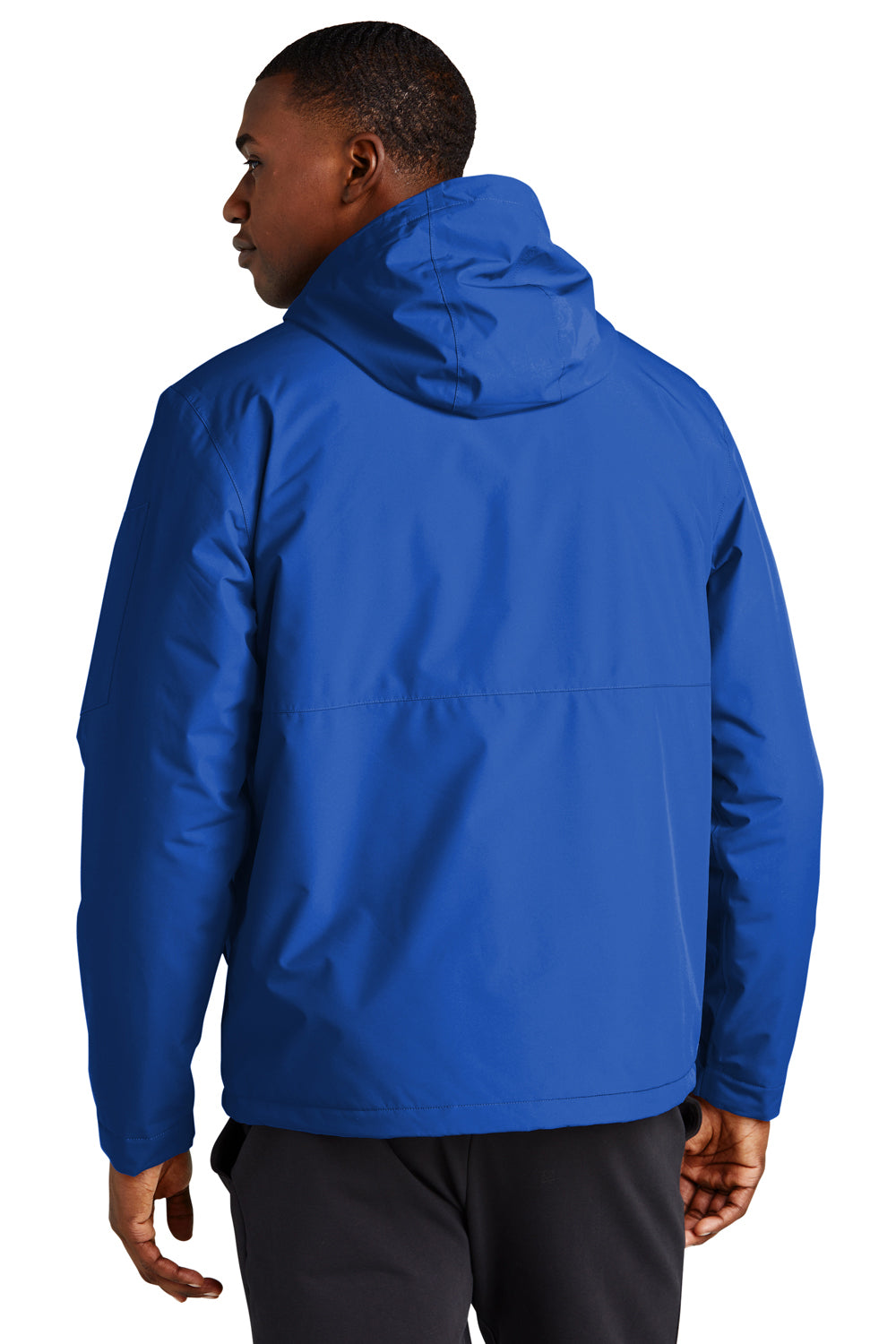 Sport Tek JST56 Mens True Royal Blue Waterproof Insulated Full Zip Hooded Jacket BigTopShirtShop