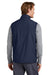 Sport-Tek JST57 Mens Water Resistant Insulated Full Zip Vest True Navy Blue Model Back