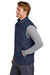 Sport-Tek JST57 Mens Water Resistant Insulated Full Zip Vest True Navy Blue Model Side