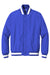 Sport-Tek JST58 Mens Water Resistant Snap Down Varsity Jacket True Royal Blue Flat Front