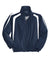 Sport-Tek JST60 Mens Water Resistant Full Zip Jacket True Navy Blue/White Flat Front