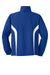 Sport-Tek JST60 Mens Water Resistant Full Zip Jacket True Royal Blue/White Flat Back