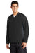 Sport-Tek JST62 Mens Water Resistant V-Neck Jacket Black/Graphite Grey Model 3q