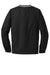 Sport-Tek JST62 Mens Water Resistant V-Neck Jacket Black/White Flat Back