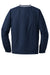 Sport-Tek JST62 Mens Water Resistant V-Neck Jacket True Navy Blue/White Flat Back