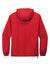 Sport-Tek JST66 Mens Packable Anorak 1/4 Zip Hooded Jacket True Red Flat Back