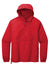 Sport-Tek JST66 Mens Packable Anorak 1/4 Zip Hooded Jacket True Red Flat Front