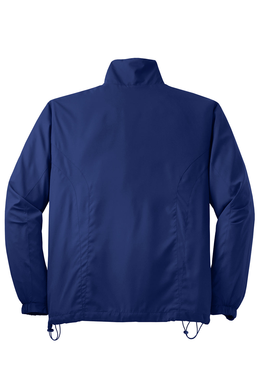 Sport-Tek JST70 Mens Water Resistant Full Zip Wind Jacket True Royal Blue Flat Back