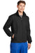 Sport-Tek JST70 Mens Water Resistant Full Zip Wind Jacket Black Model 3q