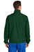 Sport-Tek JST70 Mens Water Resistant Full Zip Wind Jacket Forest Green Model Back