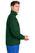 Sport-Tek JST70 Mens Water Resistant Full Zip Wind Jacket Forest Green Model Side