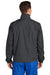 Sport-Tek JST70 Mens Water Resistant Full Zip Wind Jacket Graphite Grey Model Back