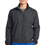 Sport-Tek Mens Water Resistant Full Zip Wind Jacket - Graphite Grey