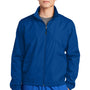 Sport-Tek Mens Water Resistant Full Zip Wind Jacket - True Royal Blue