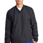 Sport-Tek Mens V-Neck Wind Jacket - Graphite Grey