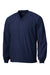 Sport-Tek JST72 Mens V-Neck Wind Jacket True Navy Blue Flat Front